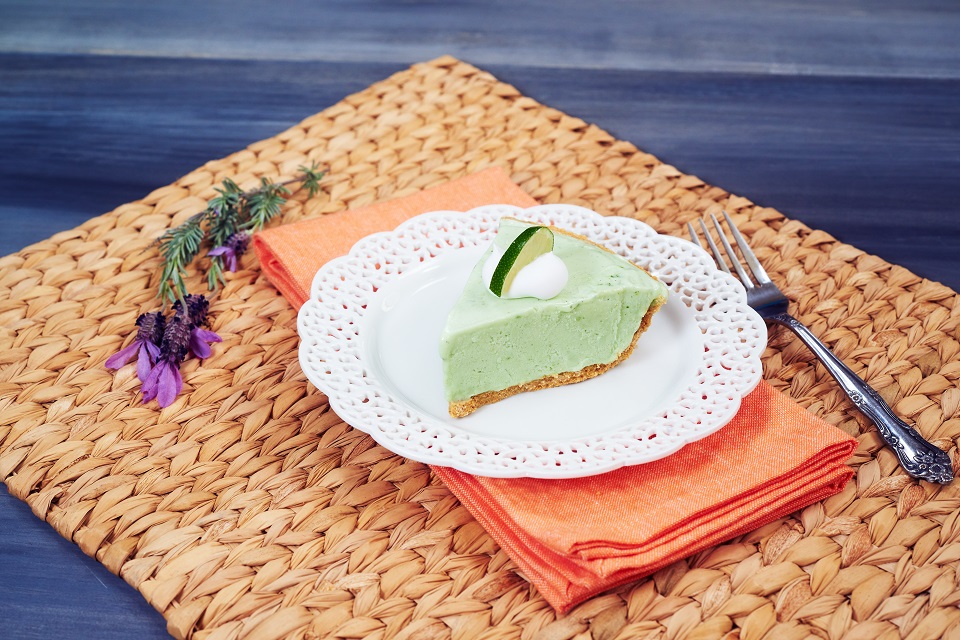 Frozen pie slice placemat napkin